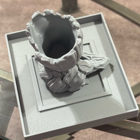 3D Printed Baby Groot with mini flower pot. - Picture 5 of 6